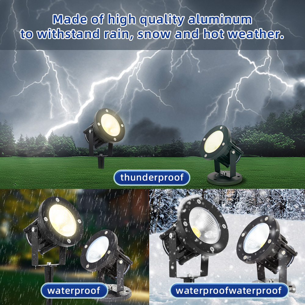 Outdoor Spotlight - Lámpara LED GU10 para jardín, iluminación