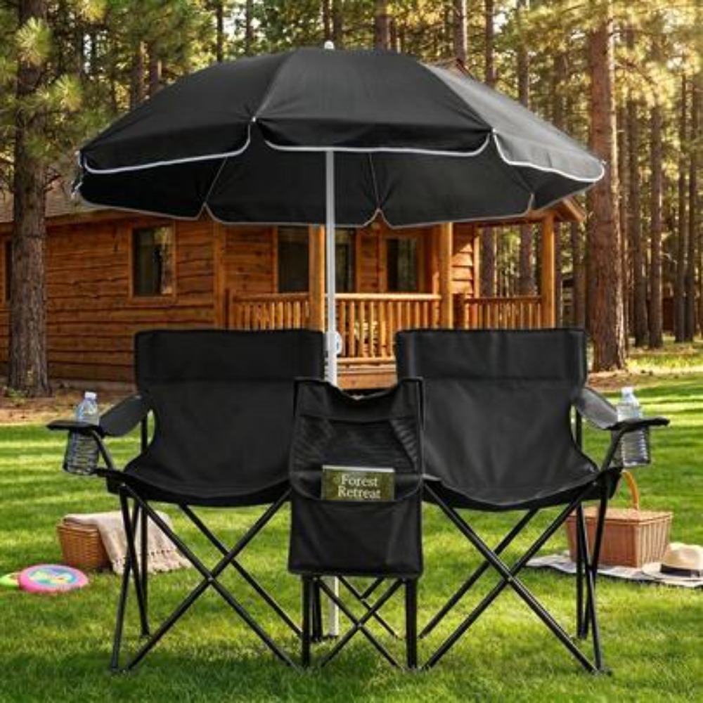 Outdoor Sports Umbrella - Silla de Pesca Plegable Doble XL