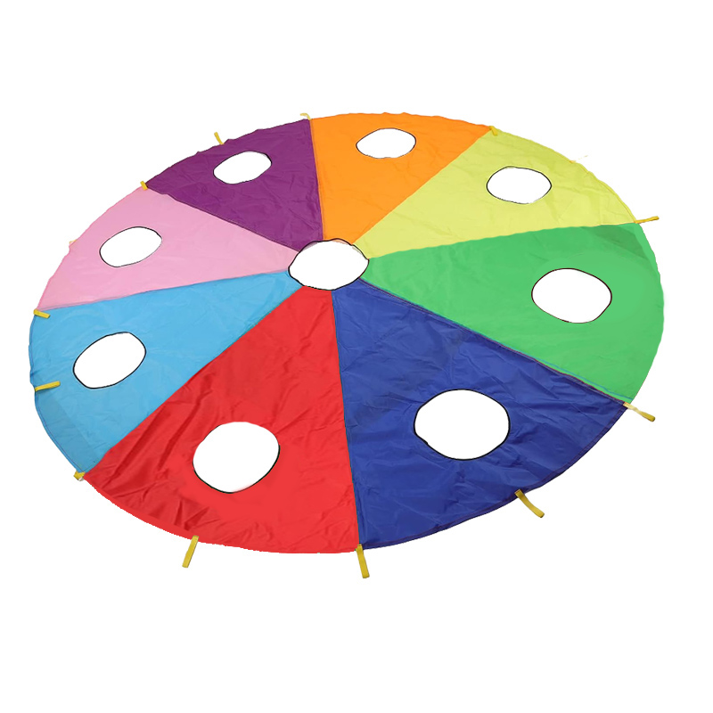 Outdoor Sports Umbrella - Paraguas arcoíris con agujeros, juego de