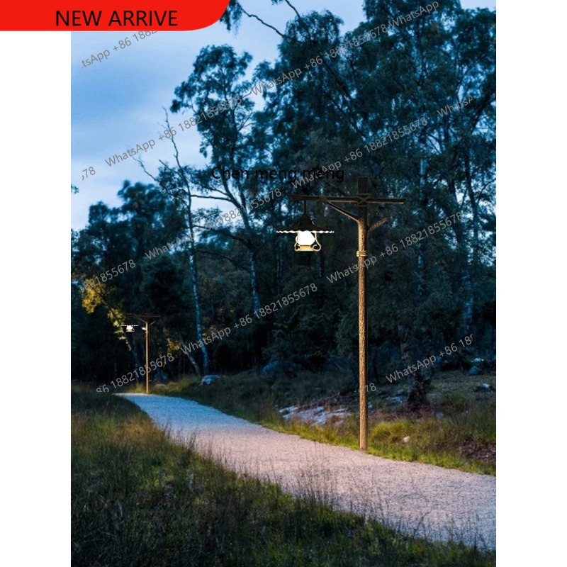 Outdoor Spotlight - Lámpara solar retro para parques, luz