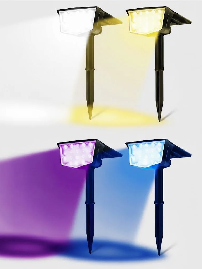 Outdoor Spotlight - 2 luces solares para exteriores, 700