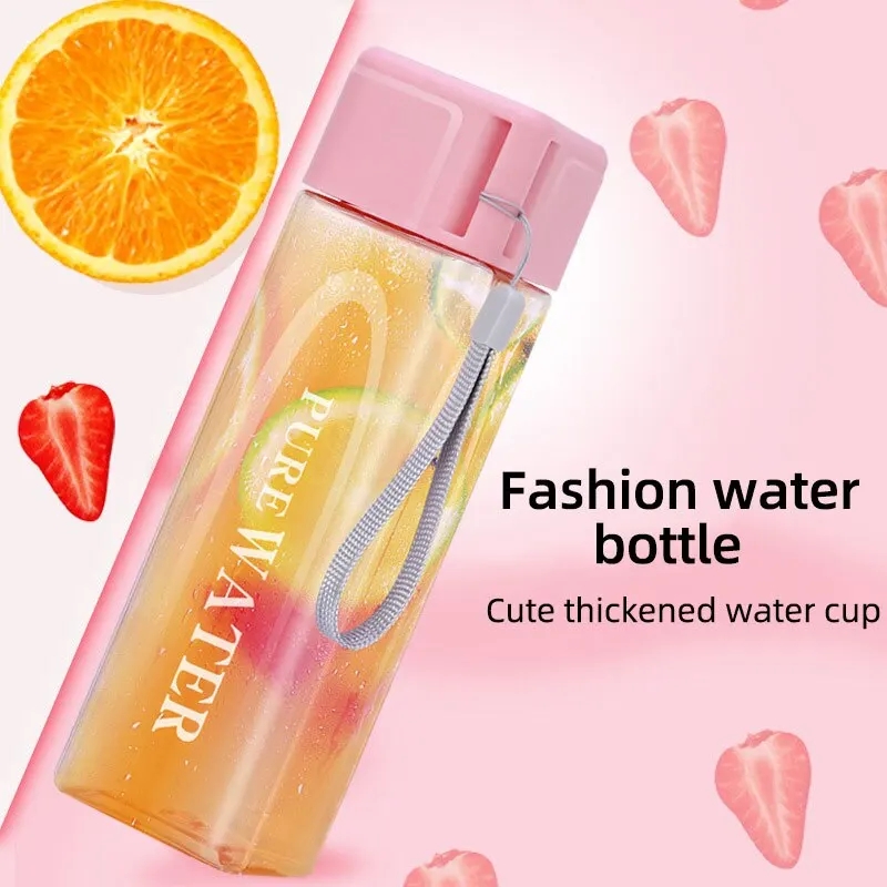 450 ml, 1 vaso cuadrado transp - Outdoor Sport Glass Water Bottle reseña y precio
