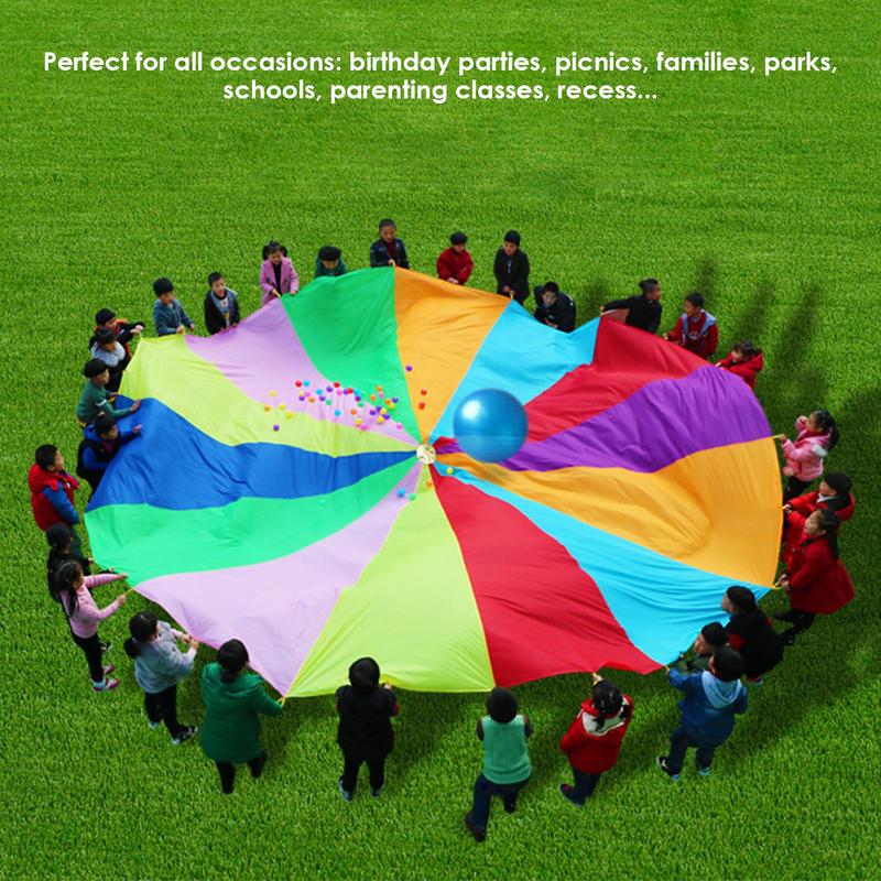 Paracaídas de arcoíris para ni - Outdoor Sports Umbrella reseña y precio