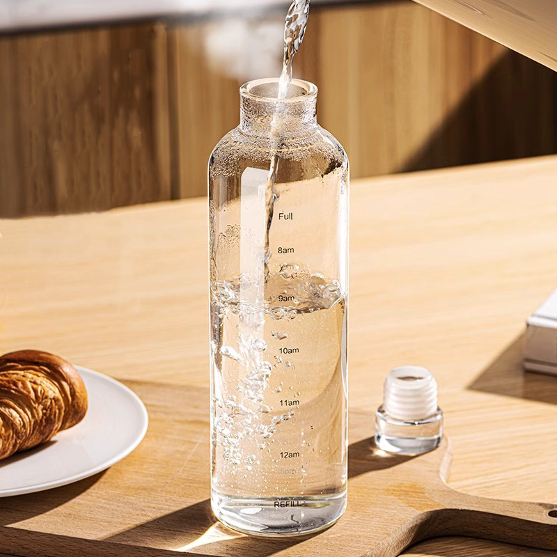 FOME 500/750/1000ml botella de - Outdoor Sport Glass Water Bottle reseña y precio