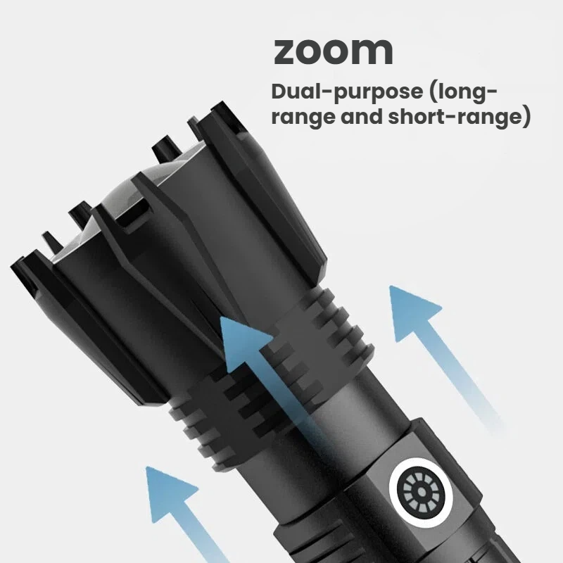 Linterna LED P90 de alta poten - Outdoor Spotlight reseña y precio