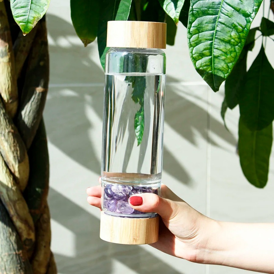 Botellas de mineral Natural de - Outdoor Sport Glass Water Bottle reseña y precio