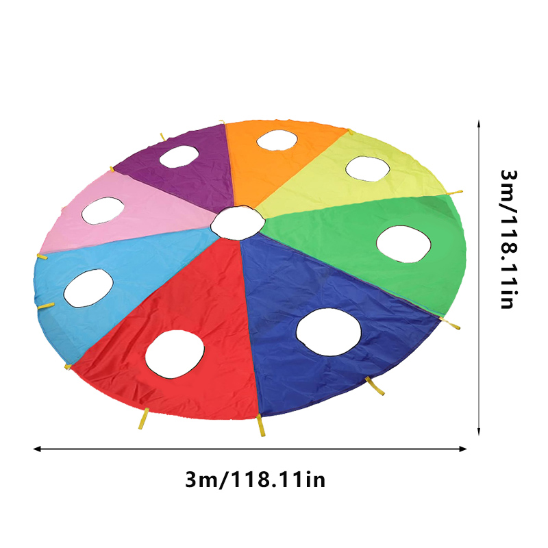 Paraguas arcoíris con agujeros - Outdoor Sports Umbrella reseña y precio