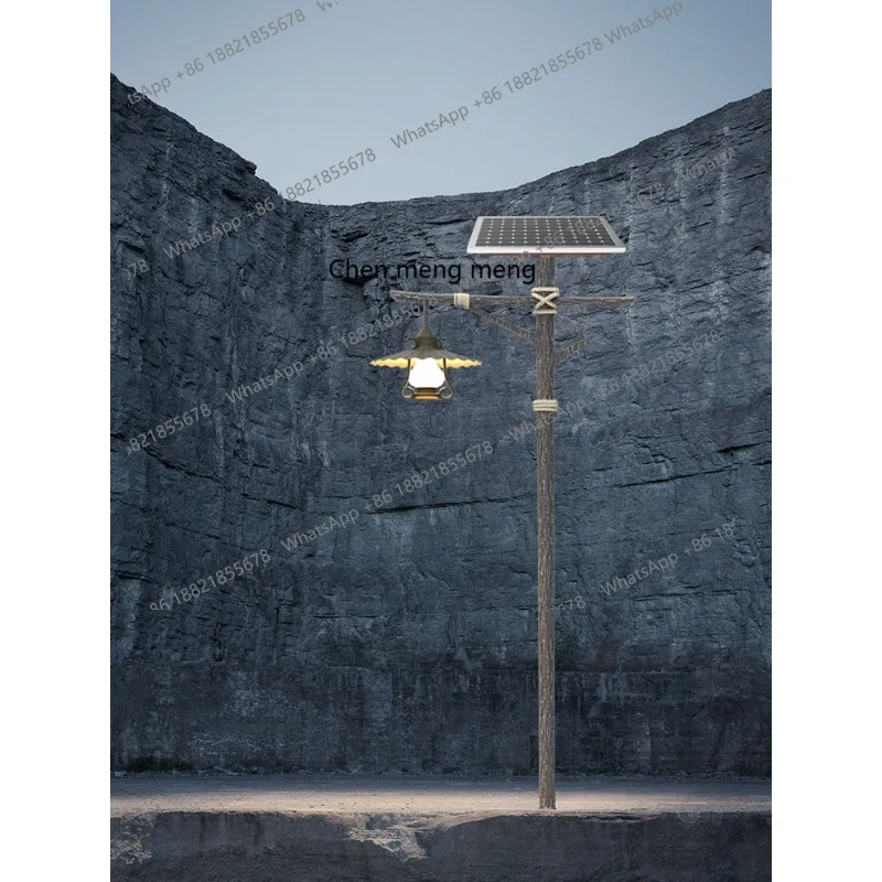Lámpara solar retro para parqu - Outdoor Spotlight reseña y precio