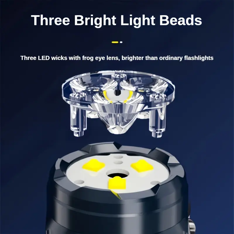 Mini linterna de 3LED con Clip - Outdoor Spotlight reseña y precio