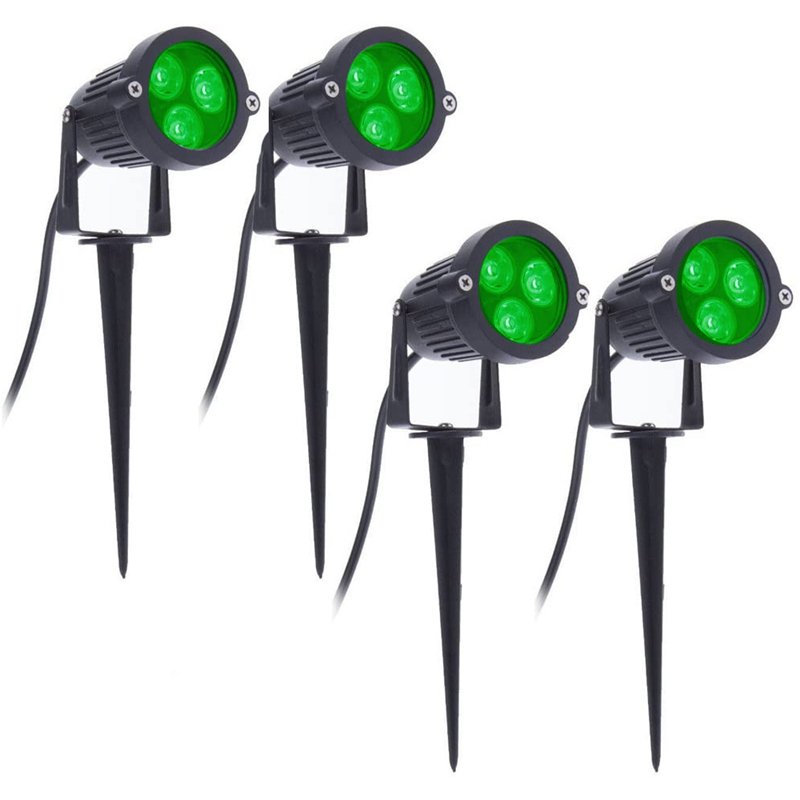 4 luces LED para jardín, 3W, 2 - Outdoor Spotlight reseña y precio