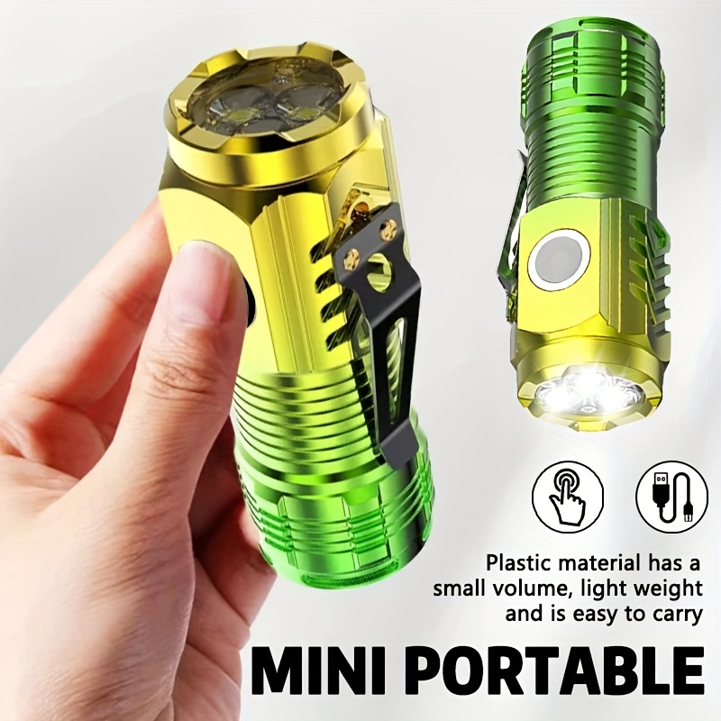 Mini linterna de 3 LED con cli - Outdoor Spotlight reseña y precio